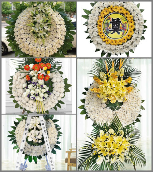 四川成都金堂县赵家镇平水桥村花圈速递